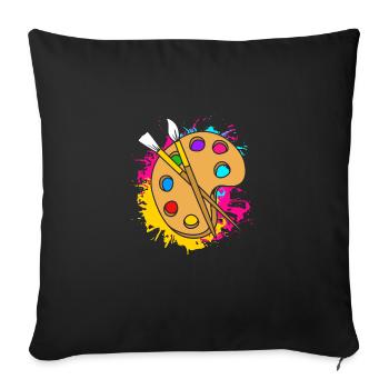 Maler - Sofakissen mit Füllung 45 x 45 cm - Schwarz - Vorne