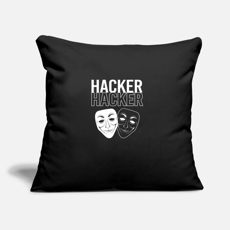 Cyber programmeur cybersécurité Hacker Coussin et housse de 45 x 45 cm