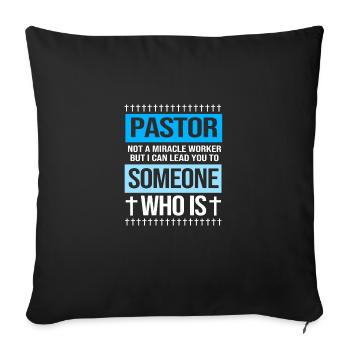 Pasteur - Coussin et housse de 45 x 45 cm - noir - Devant