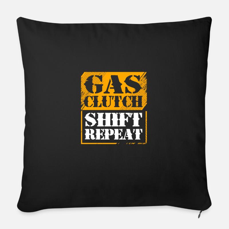 Autofahrer - Sofakissen mit Füllung 45 x 45 cm - Schwarz