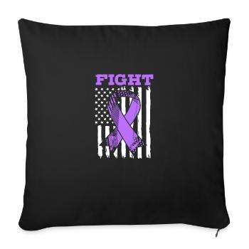 Autoimmune disease - Sofa pillow with filling 45cm x 45cm - black - Front