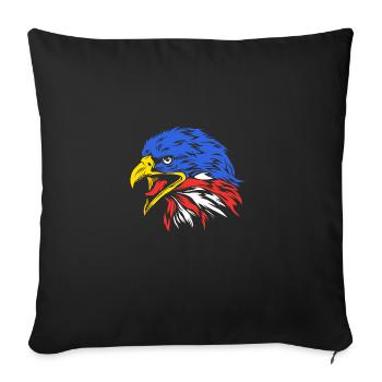 Fourth of July National Colors National Day United States - Sofa pillow with filling 45cm x 45cm - black - Front