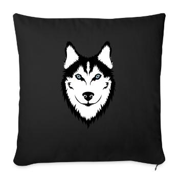 rauque - Coussin et housse de 45 x 45 cm - noir - Devant