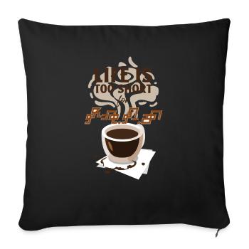 Kafe KIA MBI - Coussin et housse de 45 x 45 cm - noir - Devant