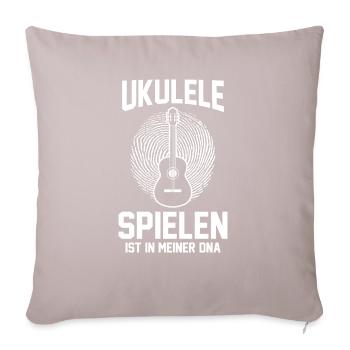 Gitarre Musiker Musikinstrument Ukulele - Sofakissen mit Füllung 45 x 45 cm - helles Taupe - Vorne