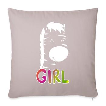 Girl Day Outfit Christmas Gift - Sofa pillow with filling 45cm x 45cm - light taupe - Front