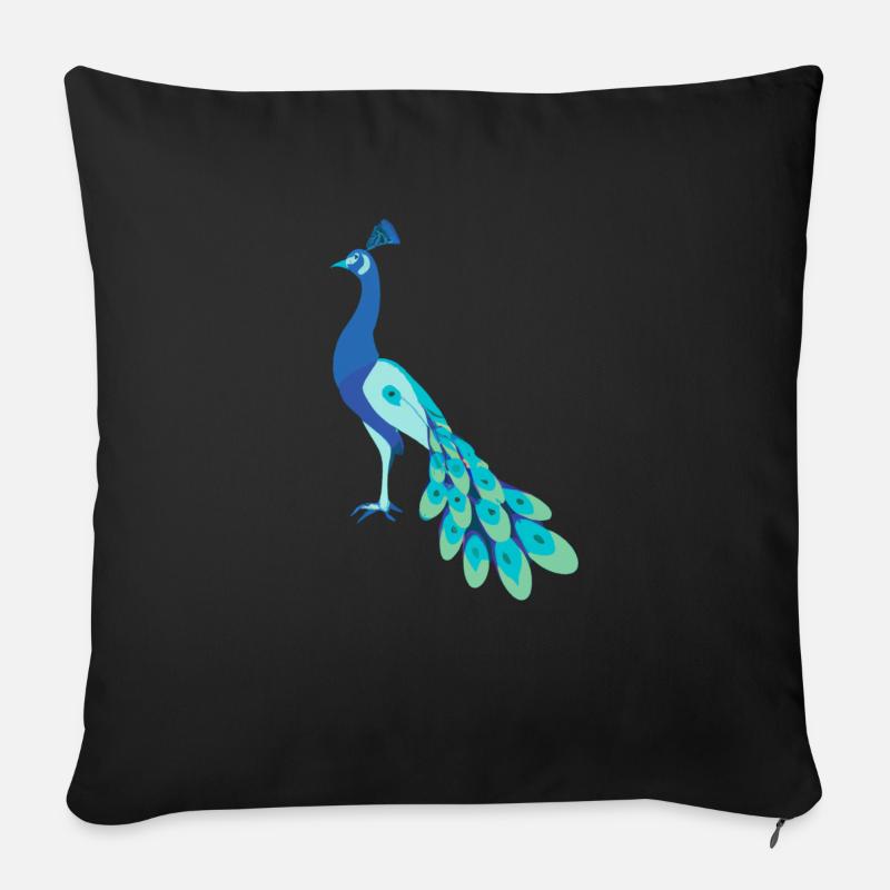 Paradiesvogel - Sofakissen mit Füllung 45 x 45 cm - Schwarz