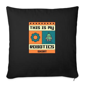 Robotics Engineer Mechanics Electro Student - Sofa pillow with filling 45cm x 45cm - black - Front