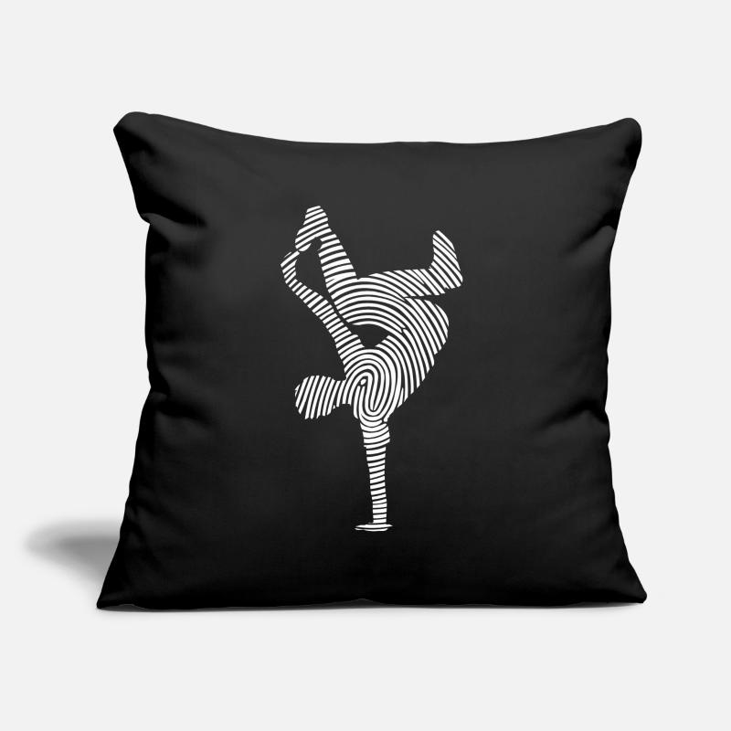 Breakdance Danse Breakdance Empreinte digitale Coussin et housse de 45 x 45 cm