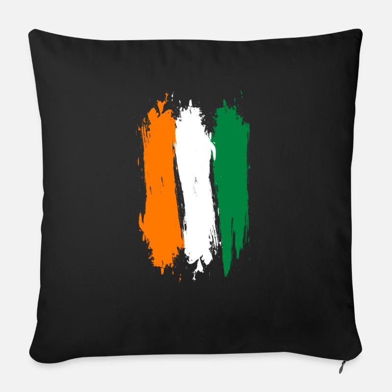 Côte d’Ivoire - Coussin et housse de 45 x 45 cm - noir