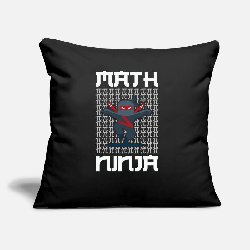 Professeur de maths Math Ninja Coussin et housse de 45 x 45 cm