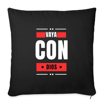 Vaya Con Dios - Coussin et housse de 45 x 45 cm - noir - Devant