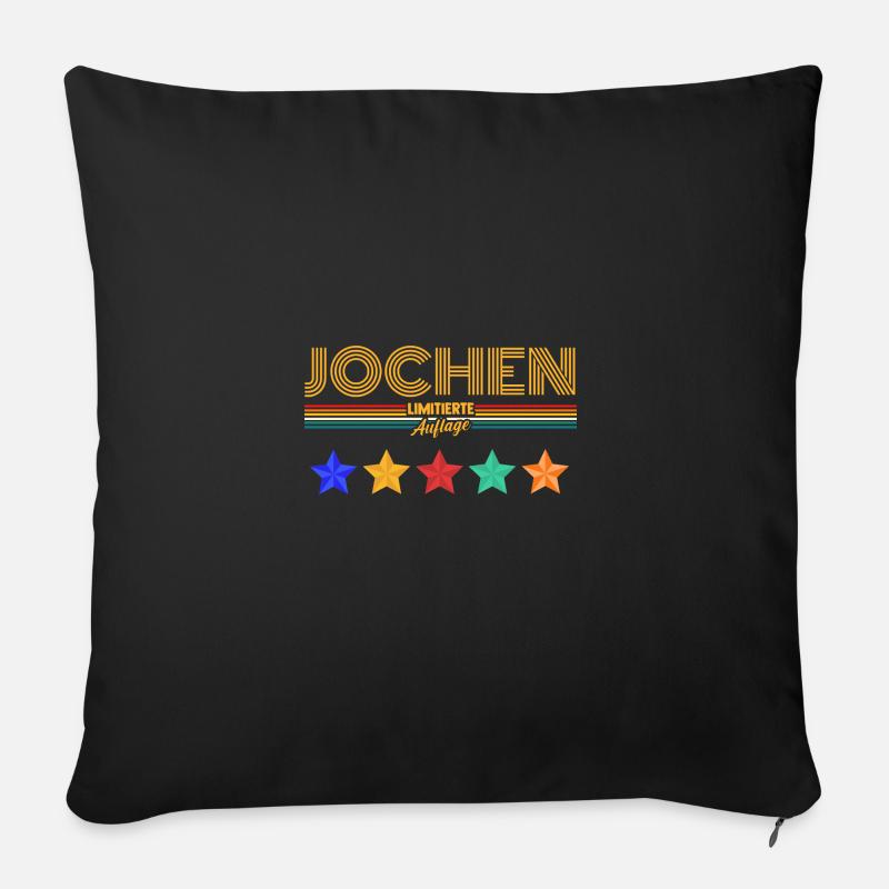 Jochen - Sofakissen mit Füllung 45 x 45 cm - Schwarz