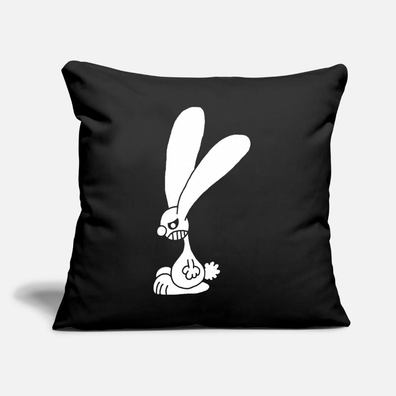 Grumpy White Rabbit Sofa pillow with filling 45cm x 45cm