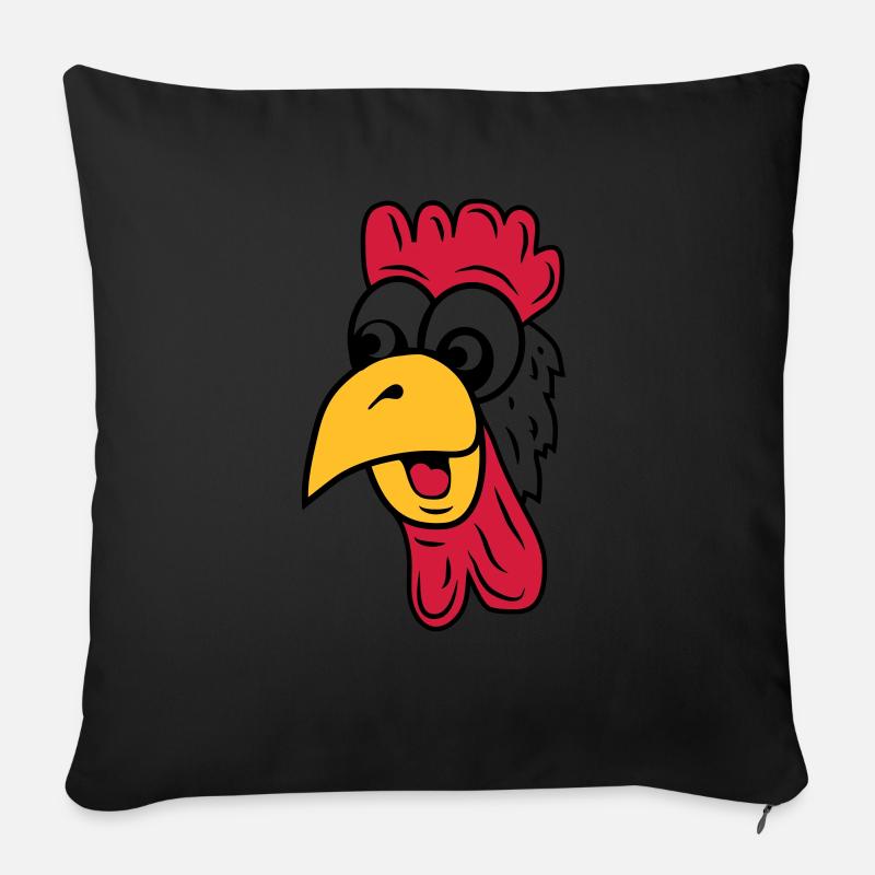 hahn - Sofakissen mit Füllung 45 x 45 cm - Schwarz