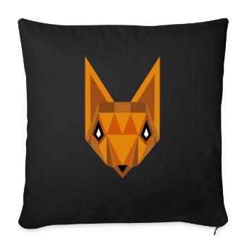 Polygon Fuchs - Sofakissen mit Füllung 45 x 45 cm - Schwarz - Vorne