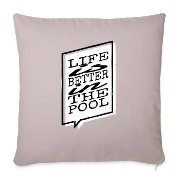 Swim Bike Run Tshirts Funny Quote Awesome - Sofa pillow with filling 45cm x 45cm - light taupe - Front