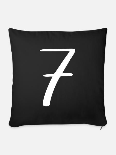 7 - Sofakissen mit Füllung 45 x 45 cm - Schwarz