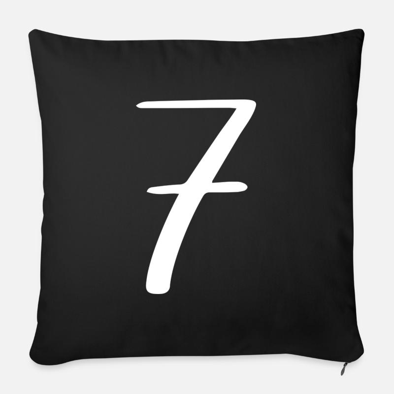 7 - Sofakissen mit Füllung 45 x 45 cm - Schwarz