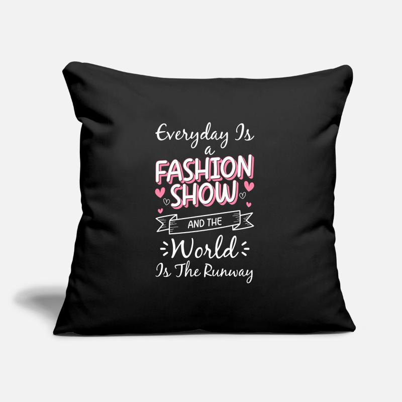 Mode Mode Mode Défilé de mode Queen Coussin et housse de 45 x 45 cm