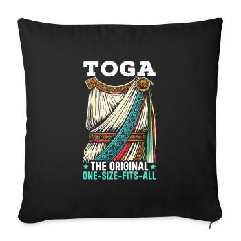 Greek Costume Party Toga - Sofa pillow with filling 45cm x 45cm - black - Front