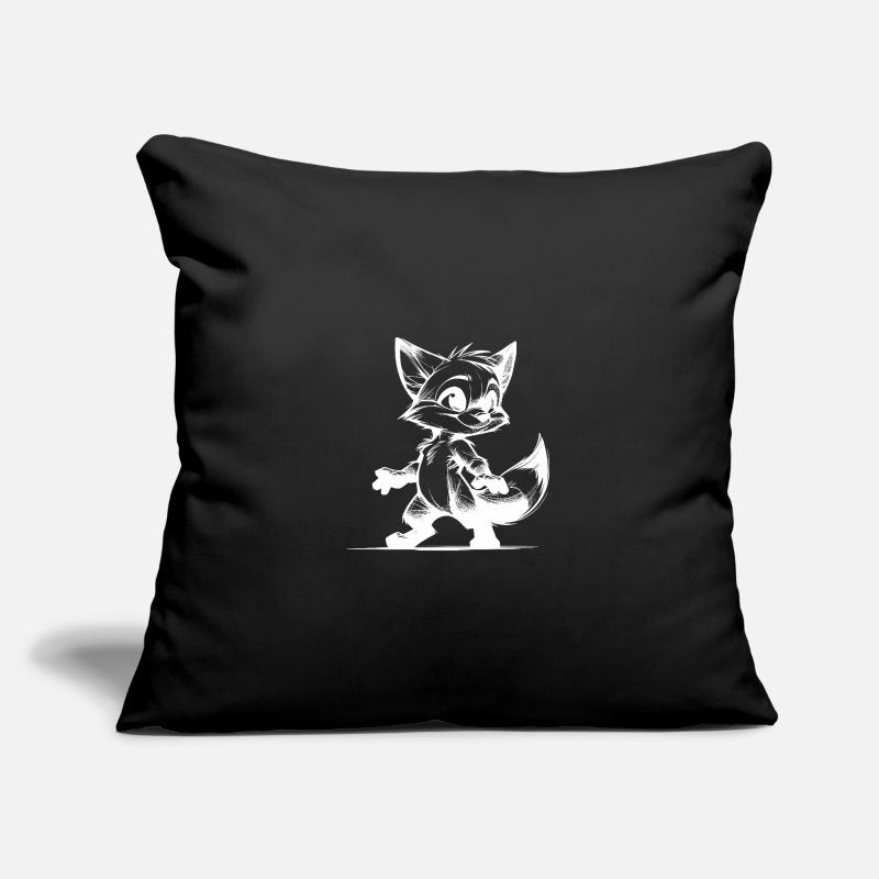 Clever Fox Sly Fox Drawing Sketch Sofa pillow with filling 45cm x 45cm