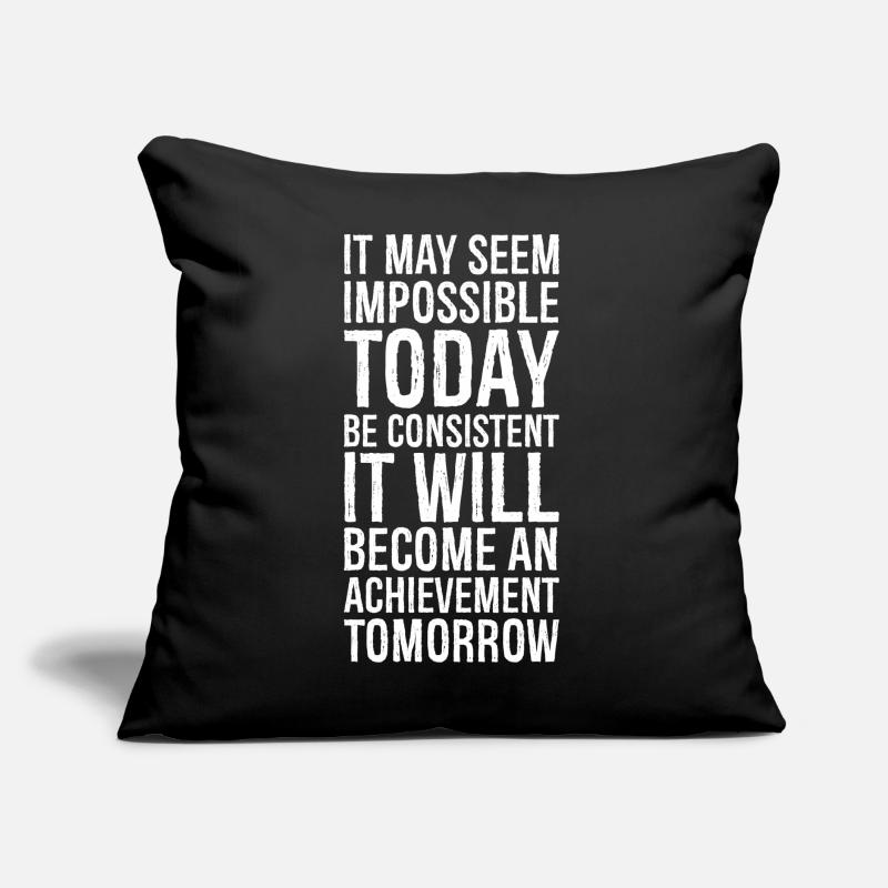 it may seem impossible today to be consistent with it Sofa pillow with filling 45cm x 45cm