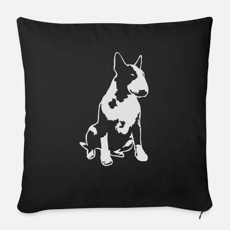 Bull Terrier 2013 1c_4dark - Sofakissen mit Füllung 45 x 45 cm - Schwarz