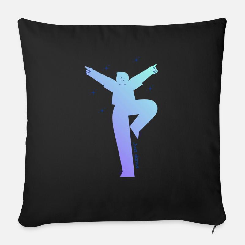 Just Dance - Sofakissen mit Füllung 45 x 45 cm - Schwarz