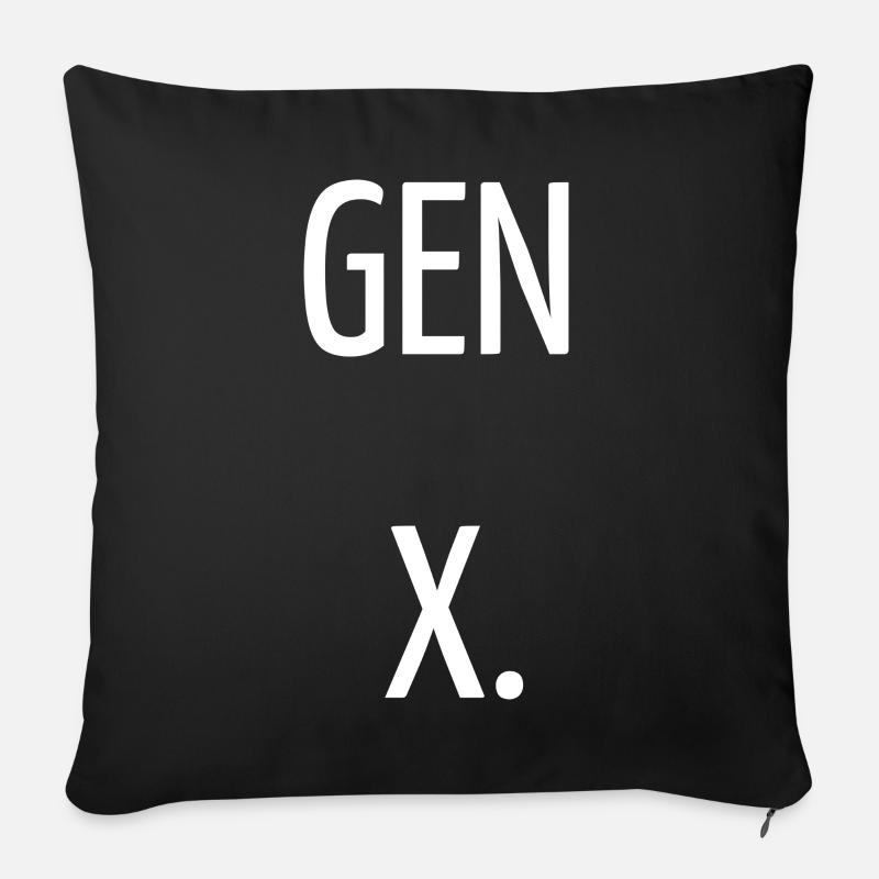 Generation X - Sofakissen mit Füllung 45 x 45 cm - Schwarz