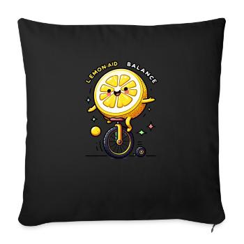 Lemon Aid - Sofakissen mit Füllung 45 x 45 cm - Schwarz - Vorne