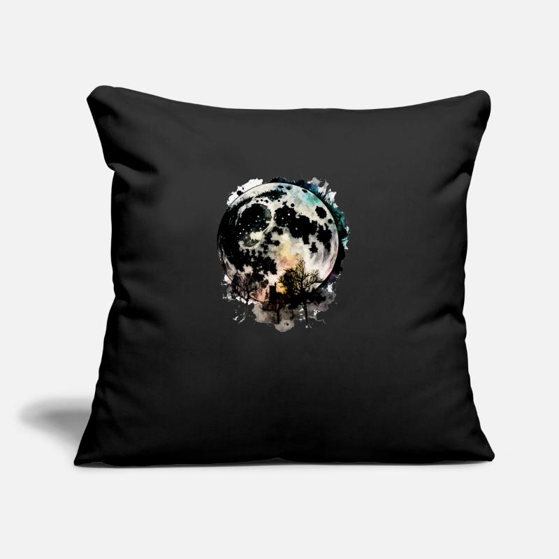 Moon Space Trees Sofa pillow with filling 45cm x 45cm