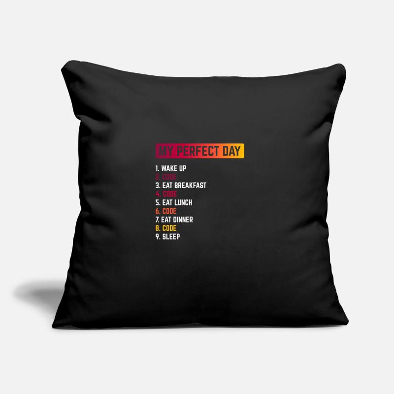 My Perfect Day Wake Up Code Software Developer Pro Sofakissen mit Füllung 45 x 45 cm