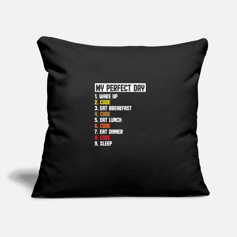 My Perfect Day Wake Up Code Software Developer Pro Sofakissen mit Füllung 45 x 45 cm