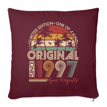 Vintage 1997 Vintage Birthday Retro Gift - Sofa pillow with filling 45cm x 45cm - burgundy - Front