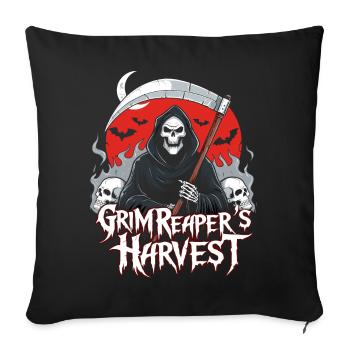 Grim Reaper Harvest - Sofa pillow with filling 45cm x 45cm - black - Front