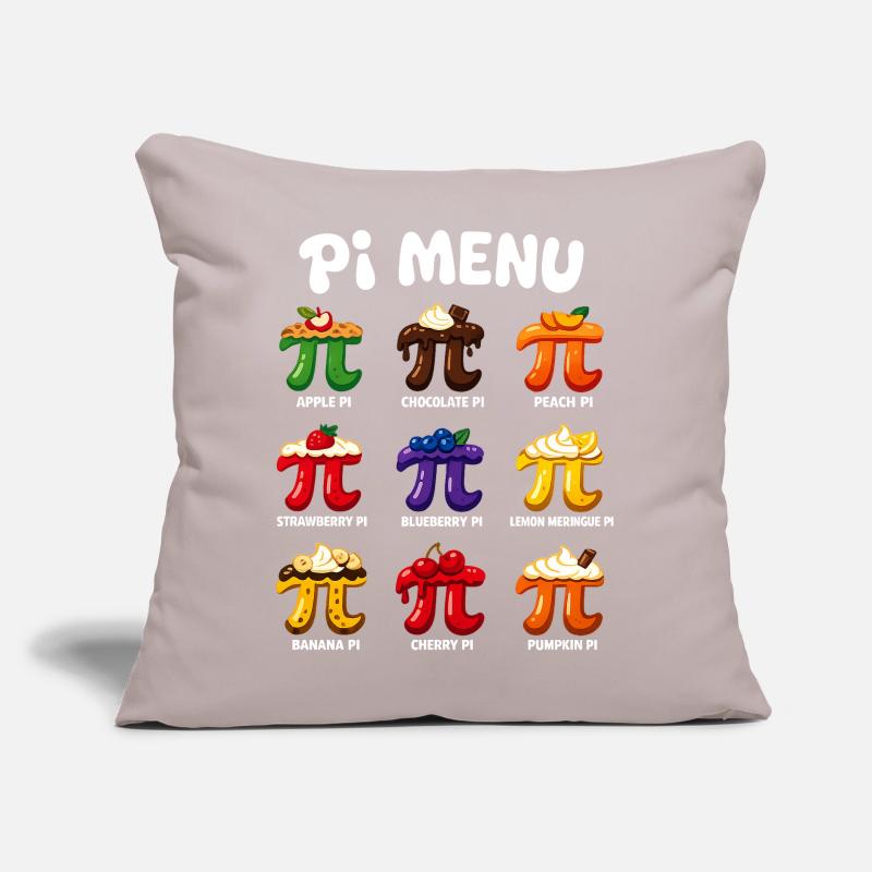 Pi Menu Math Pi Day Cake Design Sofa pillow with filling 45cm x 45cm