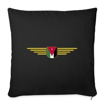 Jordan Amman Fan Outfit T-Shirt Design Gift - Coussin et housse de 45 x 45 cm - noir - Devant