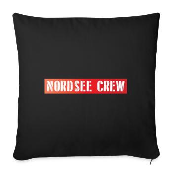 Équipage de la mer du Nord - Coussin et housse de 45 x 45 cm - noir - Devant
