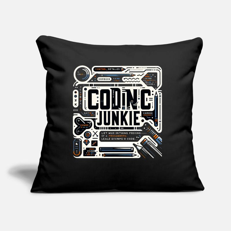 Coding Junkie 11 Sofakissen mit Füllung 45 x 45 cm