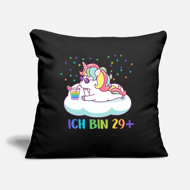 30.Geburtstag Einhorn Ich bin 29 Sofakissen mit Füllung 45 x 45 cm