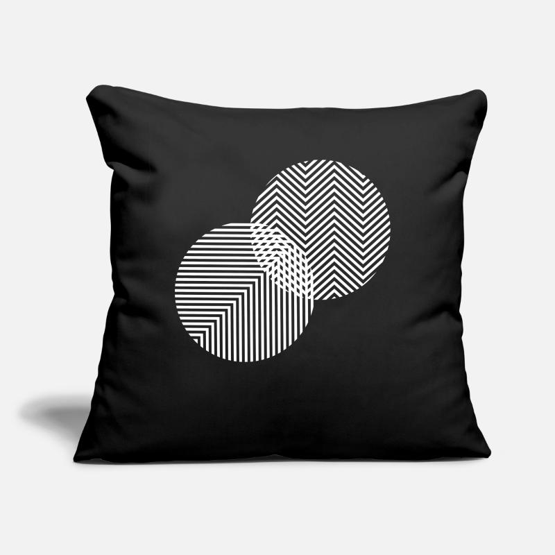 circles pattern design Sofa pillow with filling 45cm x 45cm