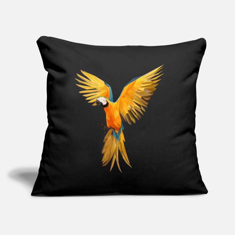 Perroquet low poly Coussin et housse de 45 x 45 cm
