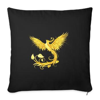 Phönix - Sofakissen mit Füllung 45 x 45 cm - Schwarz - Vorne