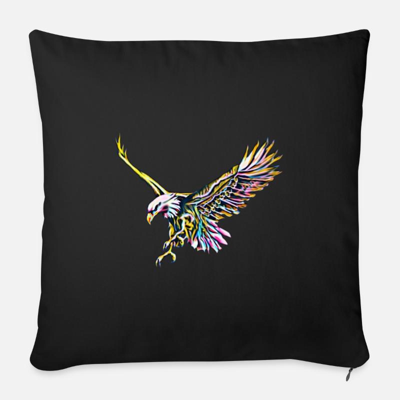 Adler - Sofakissen mit Füllung 45 x 45 cm - Schwarz