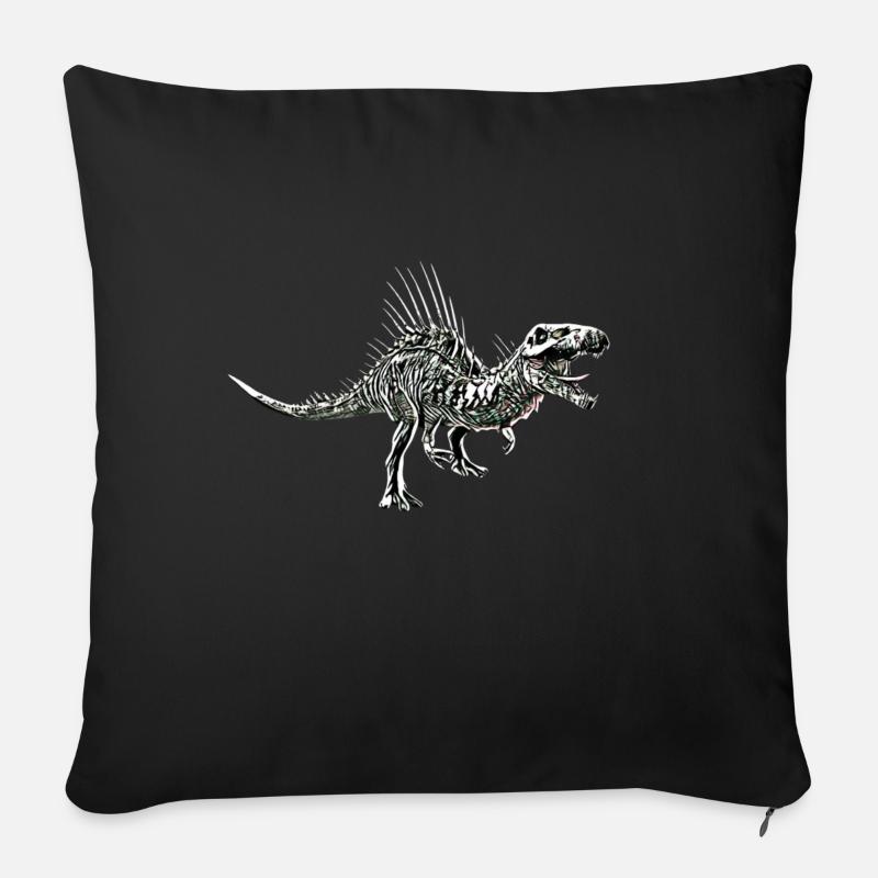 Spinosaurus - Sofakissen mit Füllung 45 x 45 cm - Schwarz