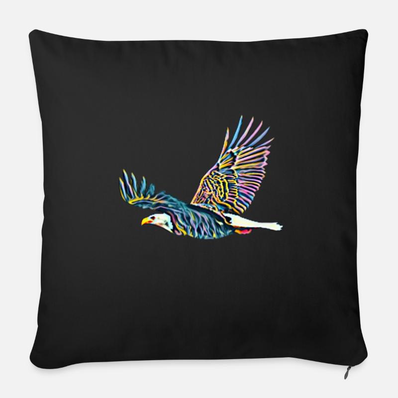 Aigle - Coussin et housse de 45 x 45 cm - noir