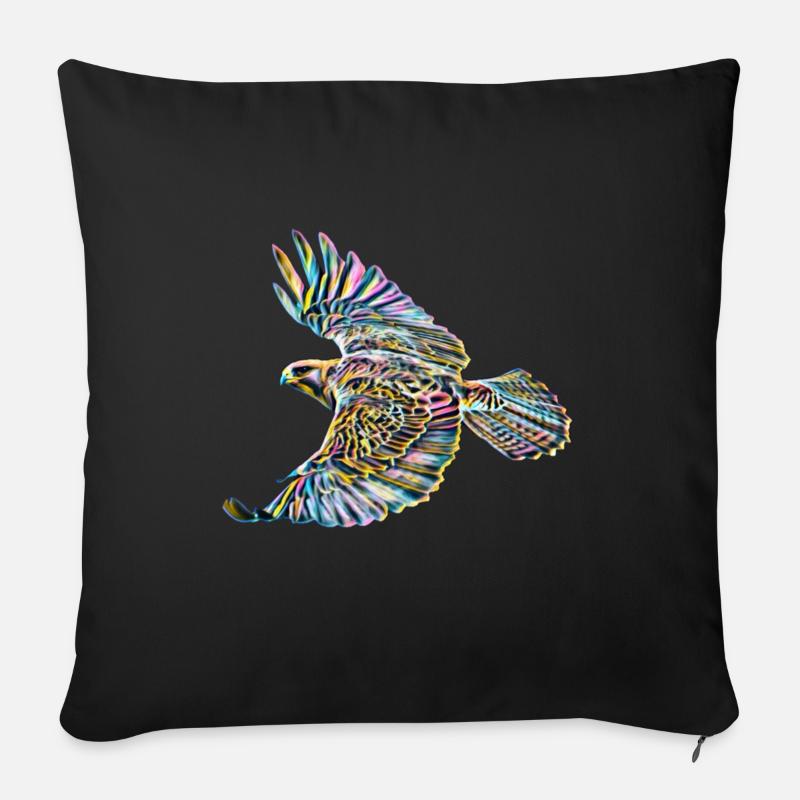 Falke - Sofakissen mit Füllung 45 x 45 cm - Schwarz