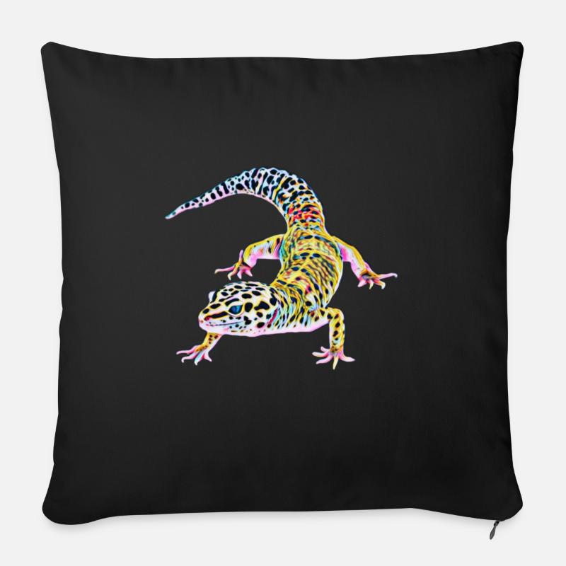 Gecko - Sofakissen mit Füllung 45 x 45 cm - Schwarz