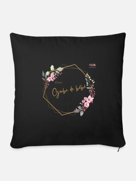 Design by Gerbe de bébé - Sofakissen mit Füllung 45 x 45 cm - Schwarz